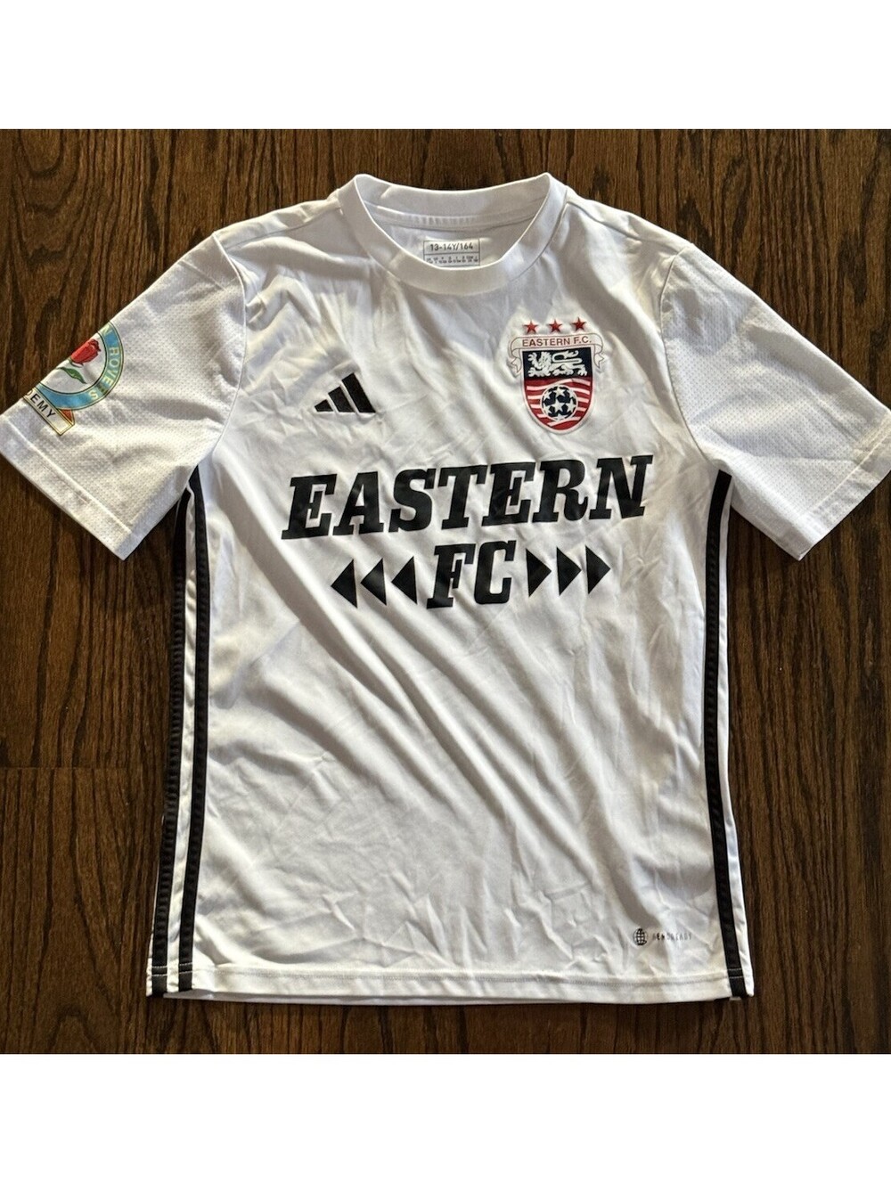 Adidas Eastern FC Soccer Jersey Youth L 13-14Y Blackburn Rovers Academy #17